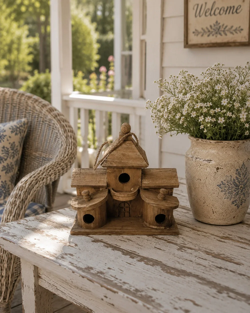 Wooden Multi-Family Birdhouse 10